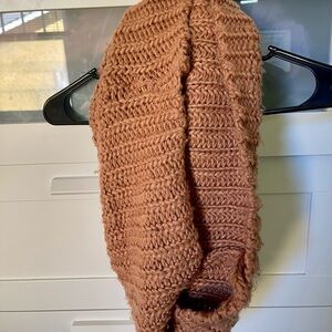 Cozy Caramel Knit Scarf
